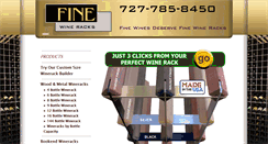 Desktop Screenshot of finewineracks.com